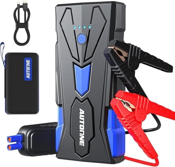 AUTOONE 6500A Car Battery Jump Starter Up to All Gas & 12L Diesel Engine,